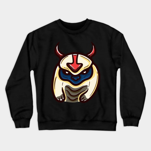 Angry Appa Avatar The Last Airbender Crewneck Sweatshirt by happymonday